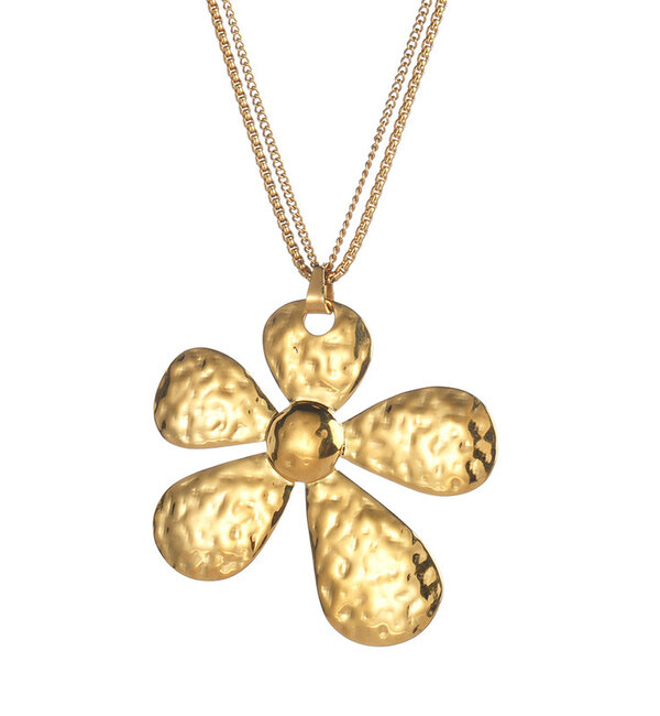 KAYA sieraden Statement Necklace 'Blossem Babe' | Stainless Steel