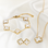 KAYA sieraden Clover Jewelry Set | Mother of Pearl