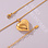 KAYA sieraden Chubby Heart Necklace 'Queen of Drama' | Stainless Steel Gold