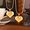 KAYA sieraden Chubby Hart ketting ' Queen of Drama' | Stainless Steel Goud