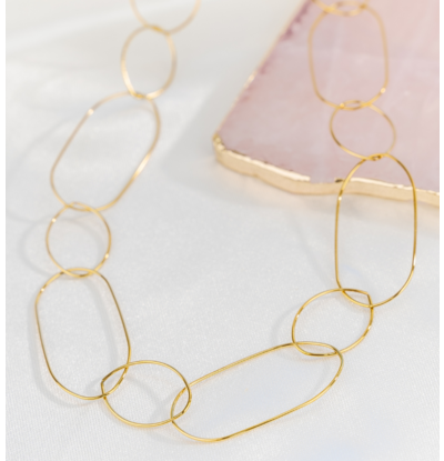 KAYA sieraden Long Statement necklace 'Born to Shine' I 80 cm