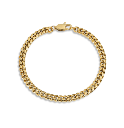 KAYA sieraden Schakelarmband Dames l 4 mm Goud