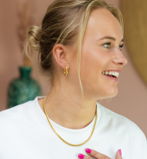 KAYA sieraden Schakelketting Dames Goud I 4 mm