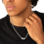 Sieraden  Heren schakelketting Gourmet met 2 namen  I Stainless Steel