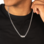 Sieraden Men’s chain necklace Gourmet with 3 names | Stainless Steel