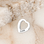 KAYA sieraden Loose engraved charm Heart | Stainless Steel