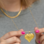 KAYA sieraden Chubby Heart Necklace 'Queen of Drama' | Stainless Steel Gold