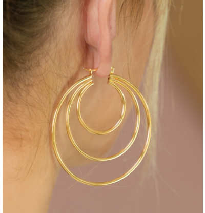 KAYA sieraden Statement hoop earrings ‘Main character’ – Medium