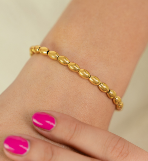KAYA sieraden Bracelet Set Ladies 'Golden Pearls' | Stainless Steel