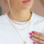 KAYA sieraden Drie Statement Ketting ' Blue Lagoon' | Stainless Steel