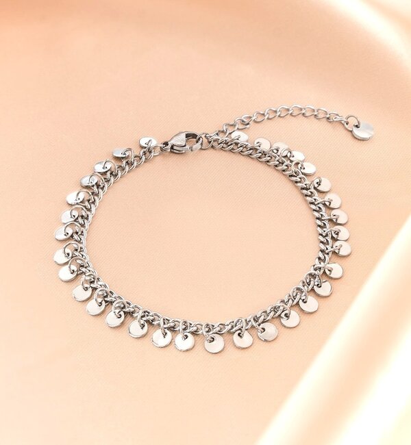 KAYA sieraden Boho Bracelet 'Coins' | Stainless Steel