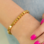 KAYA sieraden Bracelet Ladies 'Golden Blocks' Medium | Stainless Steel  - Copy