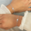 KAYA sieraden Sisters bracelets set two hearts | Stainless Steel