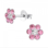 KAYA sieraden Silver set 'Crystal Flower' with necklace and earrings
