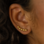 KAYA sieraden  Earrings Open Heart with Crystals | Stainless Steel Gold  - Copy