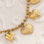 KAYA sieraden Ketting zeven hartjes 'Sugar Love' I Stainless