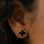 KAYA sieraden Earrings Clover | Stainless Steel - Black