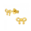 KAYA sieraden Children's earrings 'Bow' Gold-plated