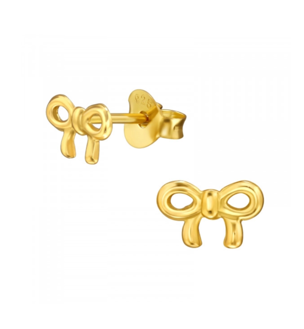 KAYA sieraden Children's earrings 'Bow' Gold-plated
