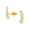 KAYA sieraden 'Crystal' Earrings Gold Plated