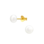 KAYA sieraden Children's Earrings 'Pearl' Gold Plated