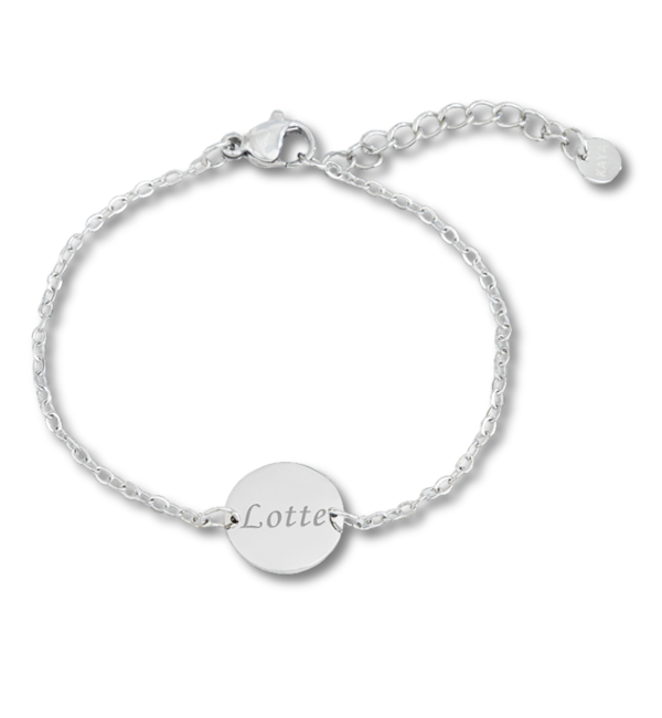 Gegraveerde sieraden Bracelet Disc with Engraving I Stainless Steel