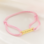 KAYA sieraden SOS children’s bracelet with phone number in light pink | Stainless Steel