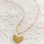 KAYA sieraden Vintage Heart necklace | Stainless Steel Gold