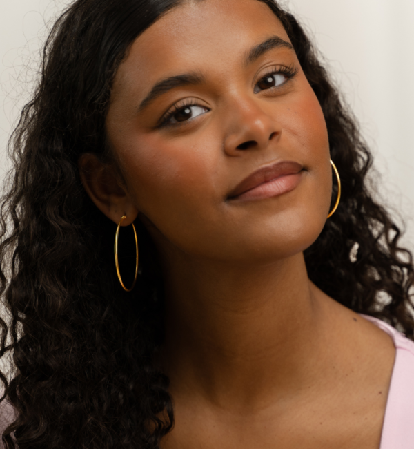 KAYA sieraden Basic Large Hoop Earrings - 6 cm | Stainless Steel