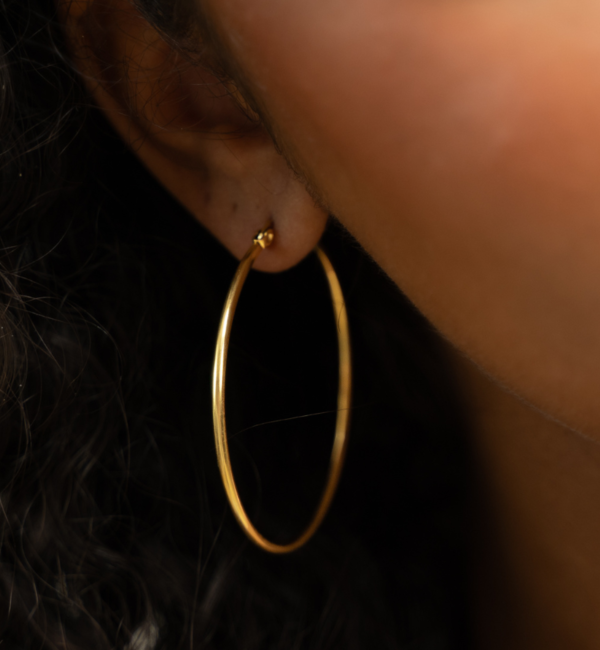 KAYA sieraden Basic Large Hoop Earrings - 6 cm | Stainless Steel