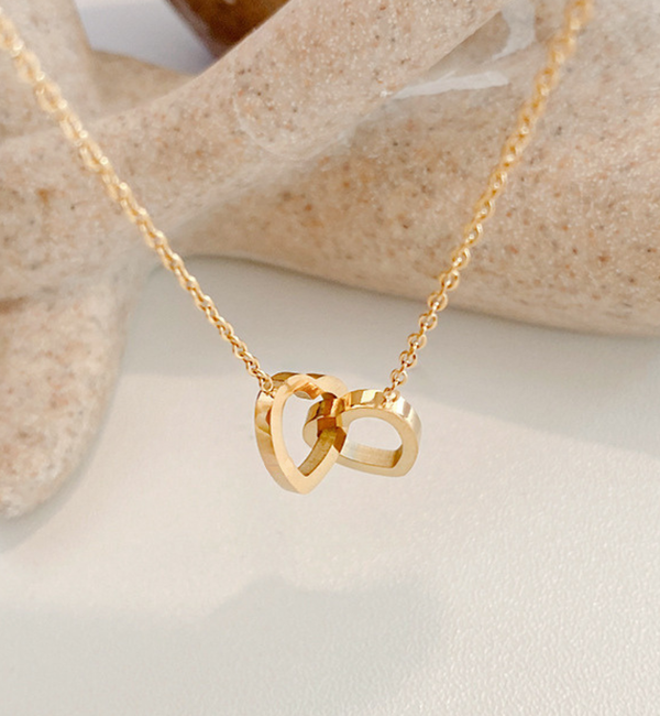 KAYA sieraden Children’s necklace Connected Heart | Stainless Steel