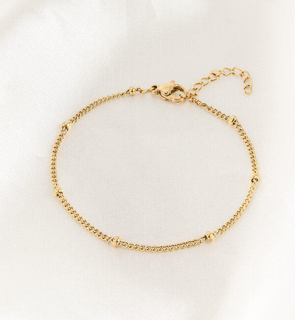 KAYA sieraden Three bracelet set 'Lucky vibes only' I Stainless steel