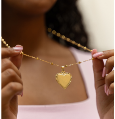 KAYA sieraden Lange Ketting 'Heartbeat XXL'