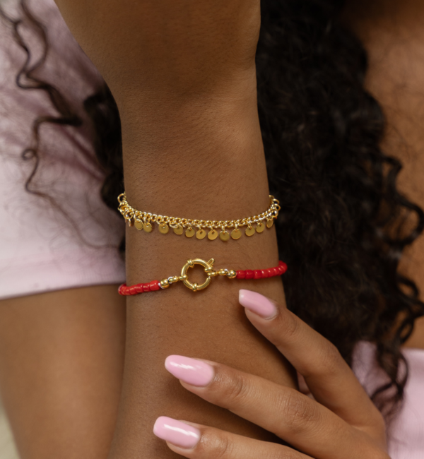 KAYA sieraden Bracelet set Coral Glow | Stainless steel