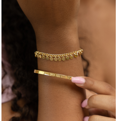 KAYA sieraden Armbandenset met Gravure I Zusjes voor altijd