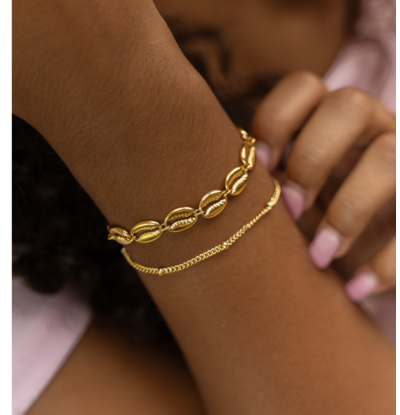 KAYA sieraden Sun & Shells Bracelet Set