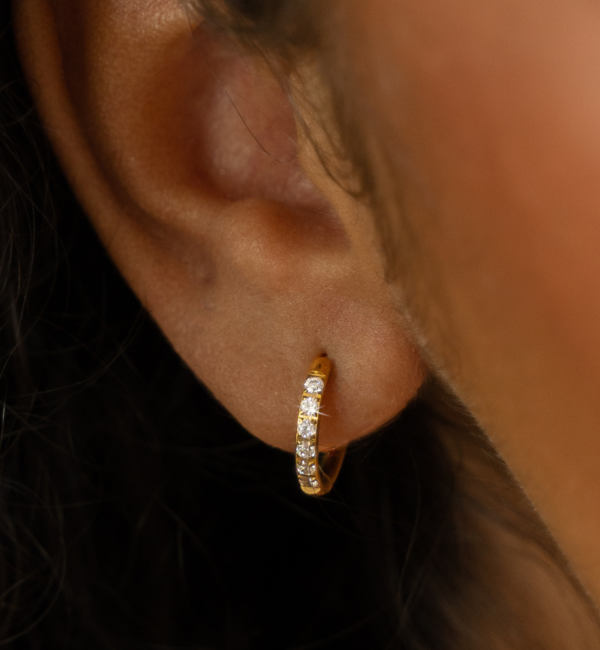 KAYA sieraden Shiny Hoop Earrings Set 10+12 mm | Stainless Steel