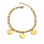 KAYA sieraden Bracelet with Initials | 3 Hearts | Stainless Steel
