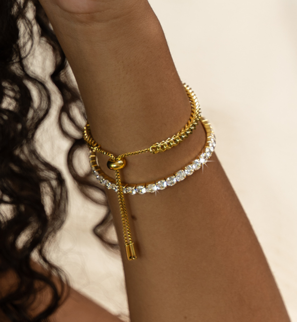 KAYA sieraden Vriendschapsarmbandjes set 'Visgraat' | Stainless Steel