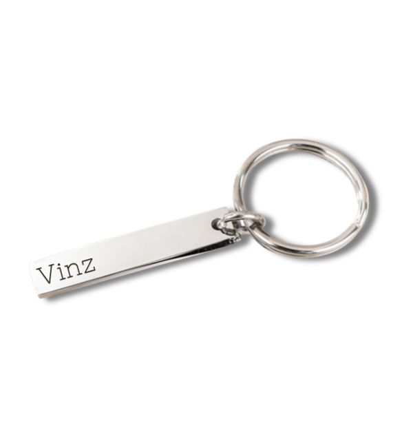 KAYA sieraden Keychain with 1 name charm
