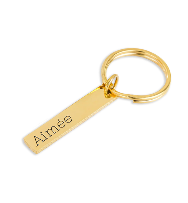 KAYA sieraden Sleutelhanger met 1 Naambedel