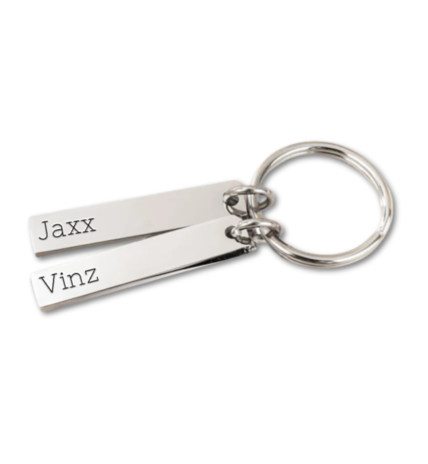 KAYA sieraden Sleutelhanger met twee Gravures