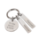 KAYA sieraden Sleutelhanger met drie Graveerbedels