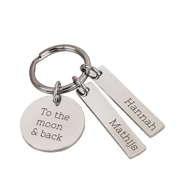 KAYA sieraden Keychain Disc with Name Charms | Compose yourself - Copy - Copy