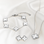 KAYA sieraden Clover Jewelry Set | Mother of Pearl