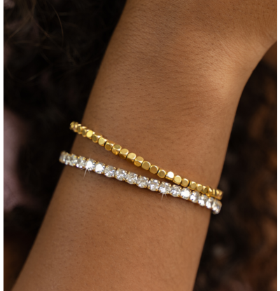 KAYA sieraden Bracelet Set Shiny Blocks | Stainless Steel