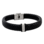 Sieraden Boys Bracelet Leather with Name 'Rock My World' | Silver