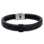 Sieraden Boys bracelet with name Leather ´Rock My World´ | Black