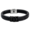 KAYA sieraden Men's Bracelet Leather 'Rock My World' Black | Create Your Own