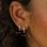 KAYA sieraden Earrings with stones 12mm | Stainless Steel